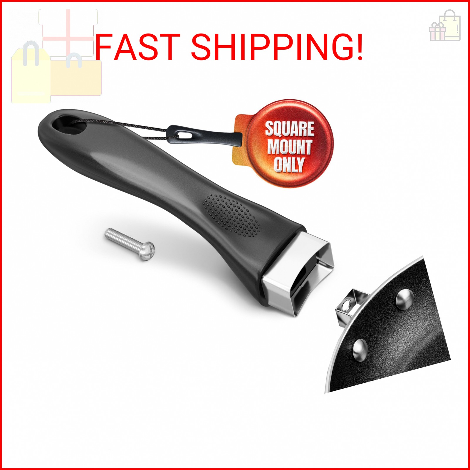 Pot Handle Replacement – 6.1″ Bakelite Pot Handles Replacement with Metal Screw,