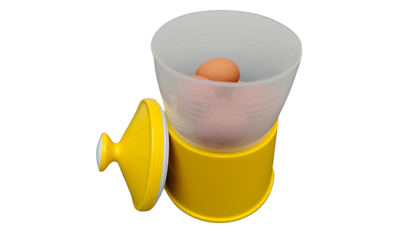 NEW HOT Half Boiled Egg Maker (up to 4pcs) Yellow Free Shipping Egg Poaching Pan