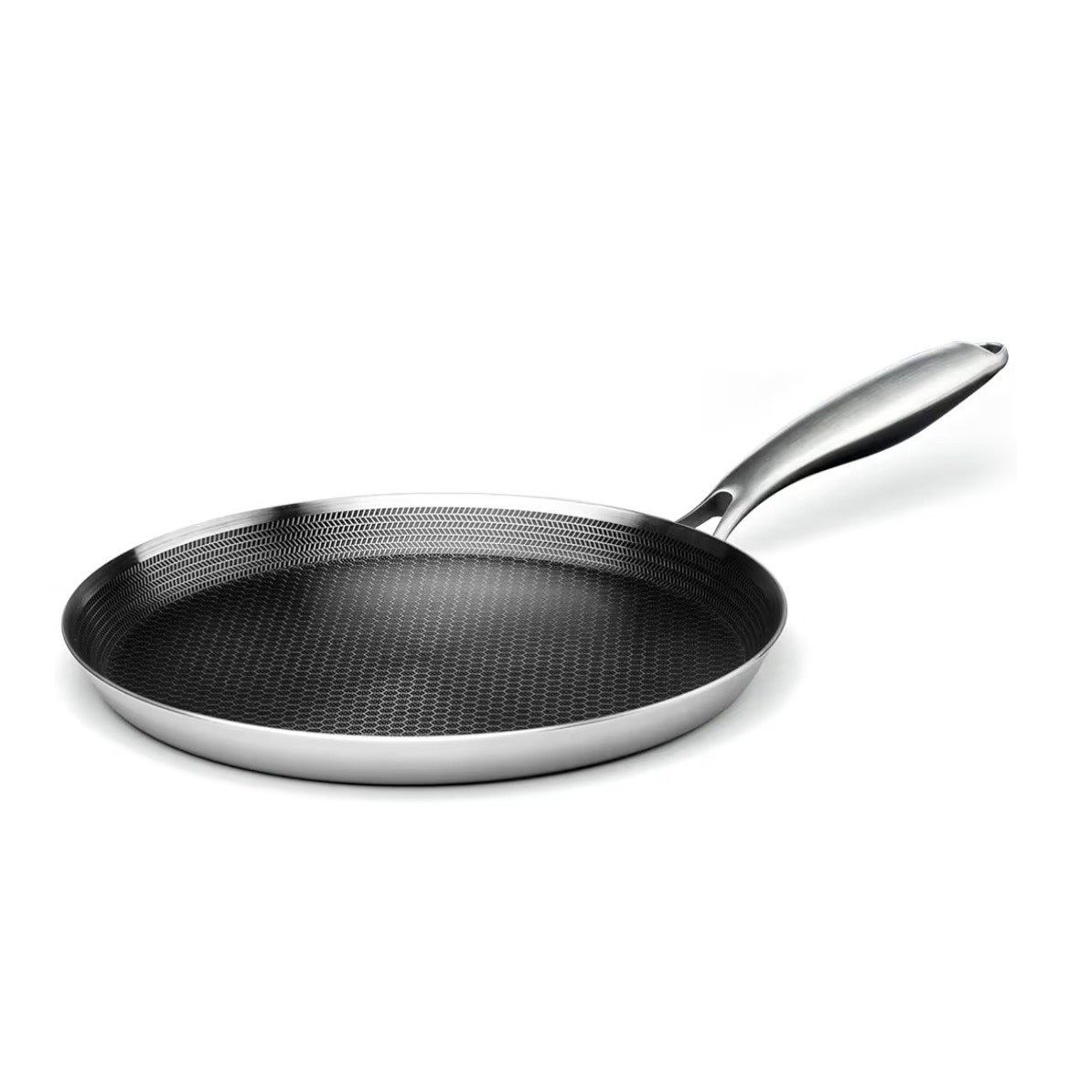 Innerwell Nonstick Crepe Pan 11″ Stainless Steel Crepe Pan Honeycomb