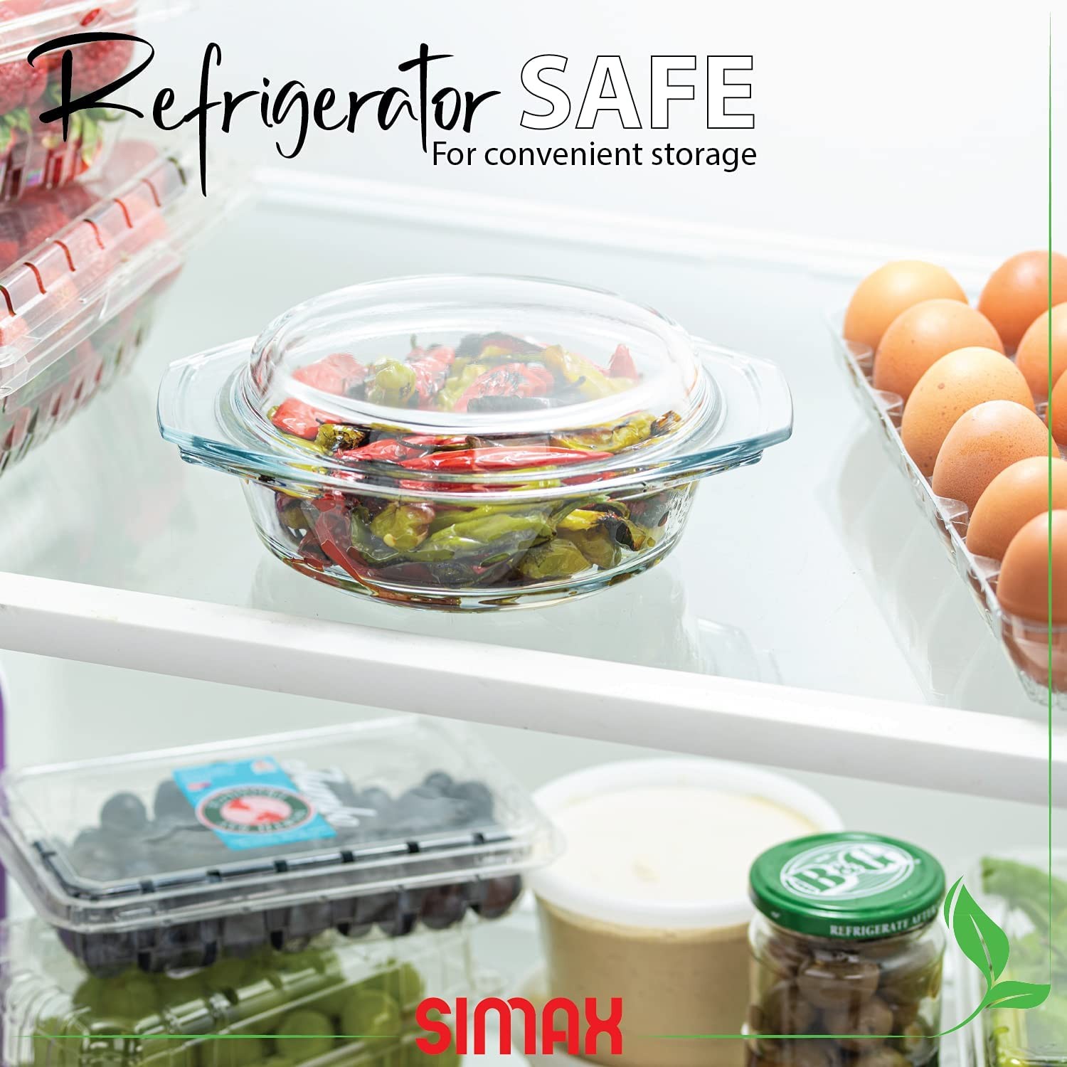 Simax Glass Casserole Dish Clear Glass Round Casserole Dish Lid And Handles 1