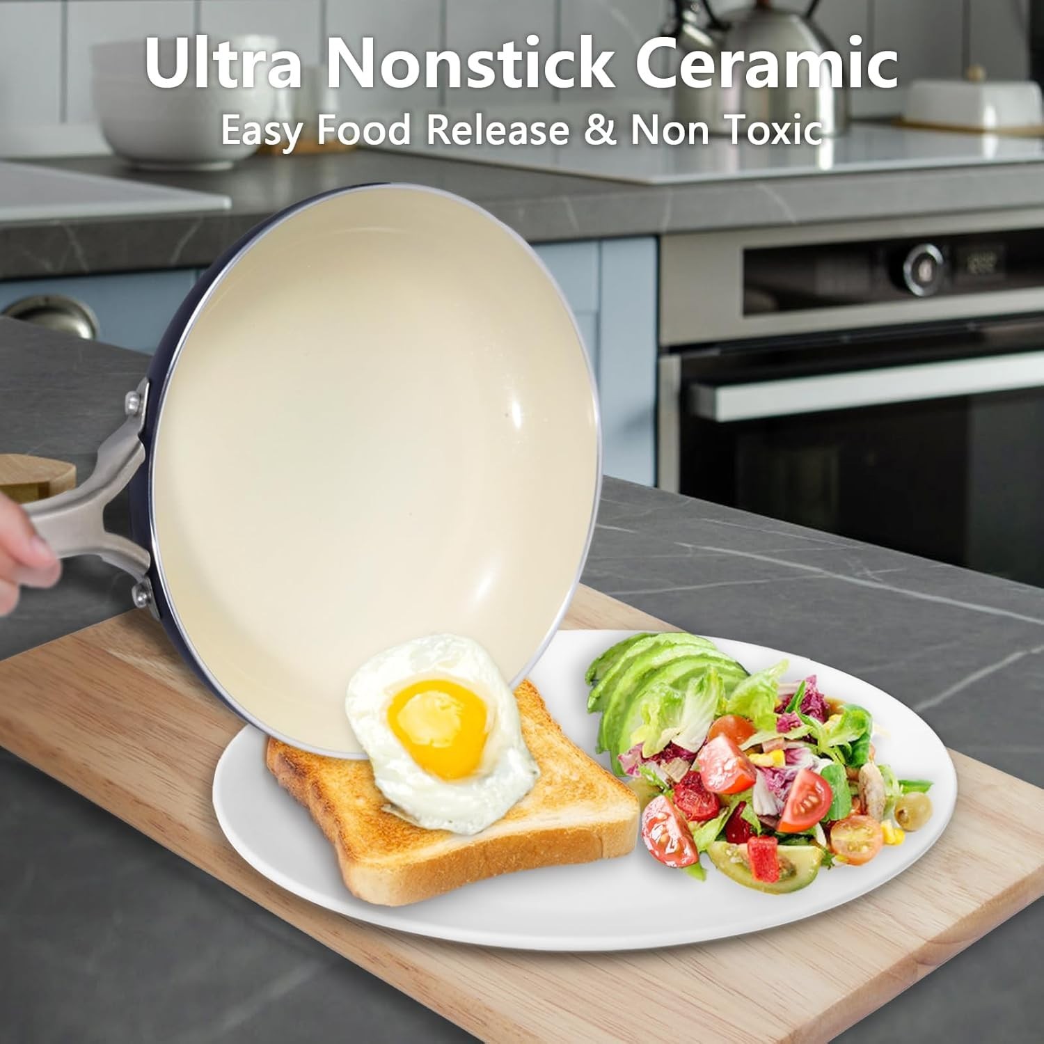 Induction Compatible 7-Piece Nonstick Cookware Set – Safe, Stylish & Functional