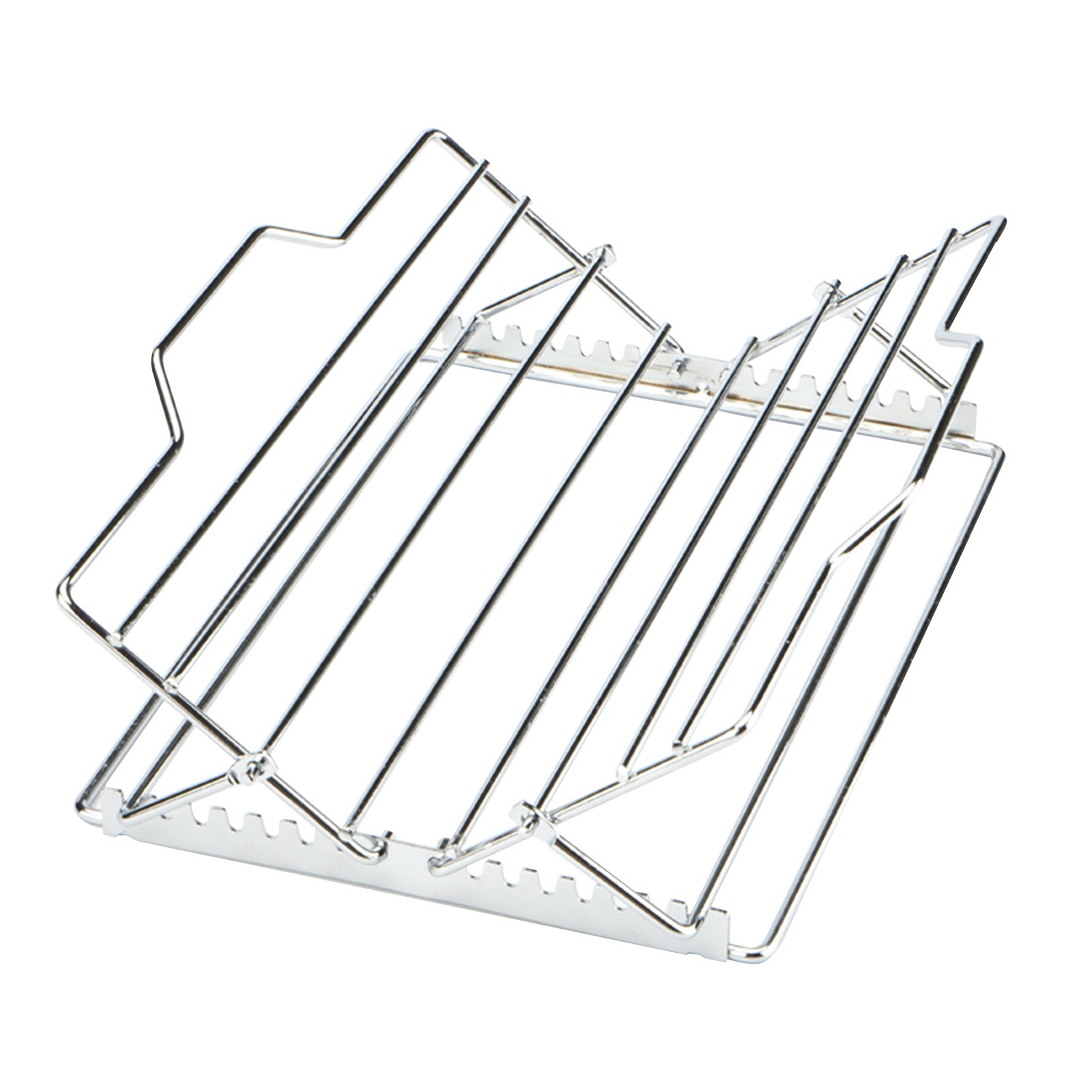 Roasting Grill Rack Adjustable V-Shaped Turkey Tray Stainless Steel Rack
