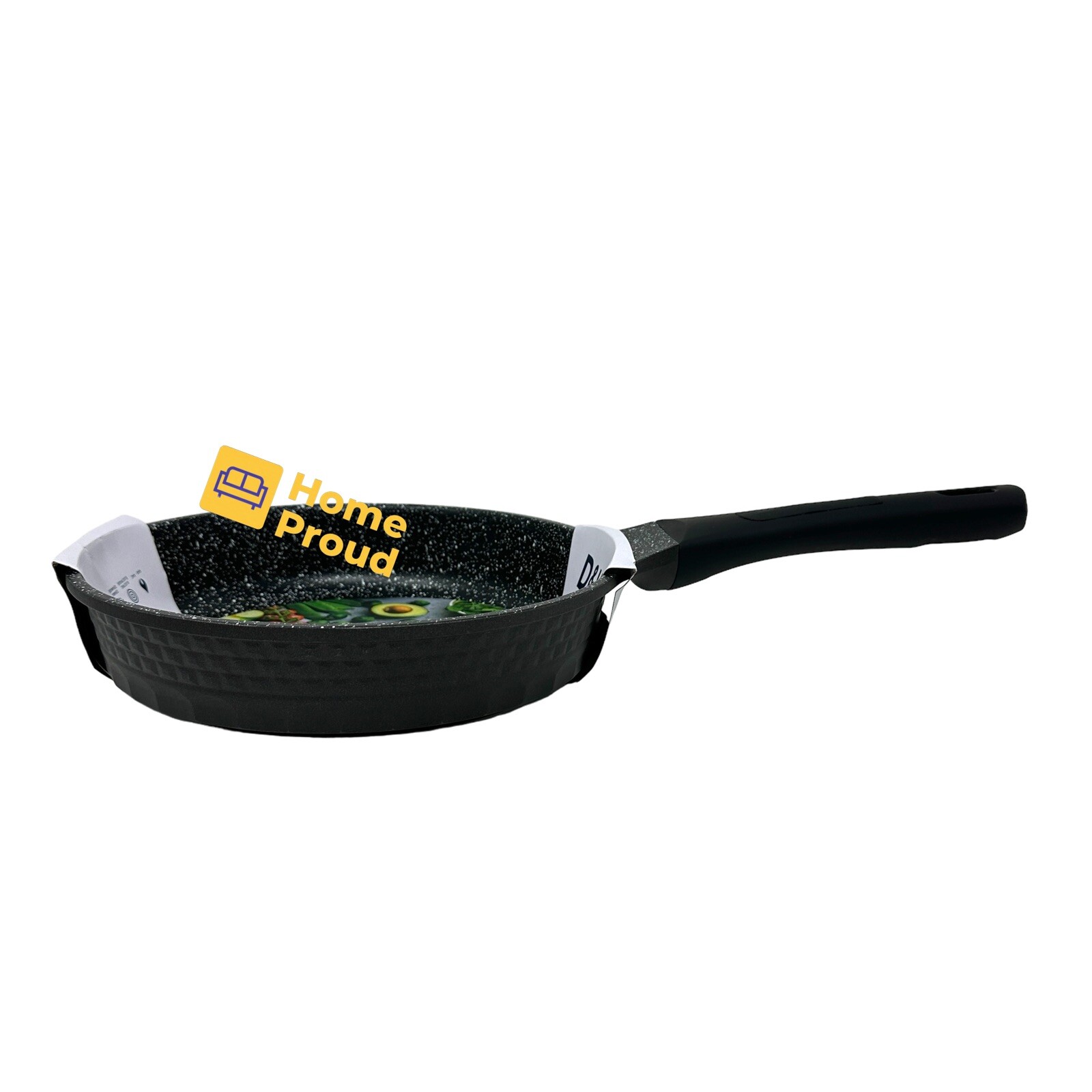 Premium Frying Pan D&W Skillet Nonstick Heavy Duty Kitchen Cookware 9.5 in Black