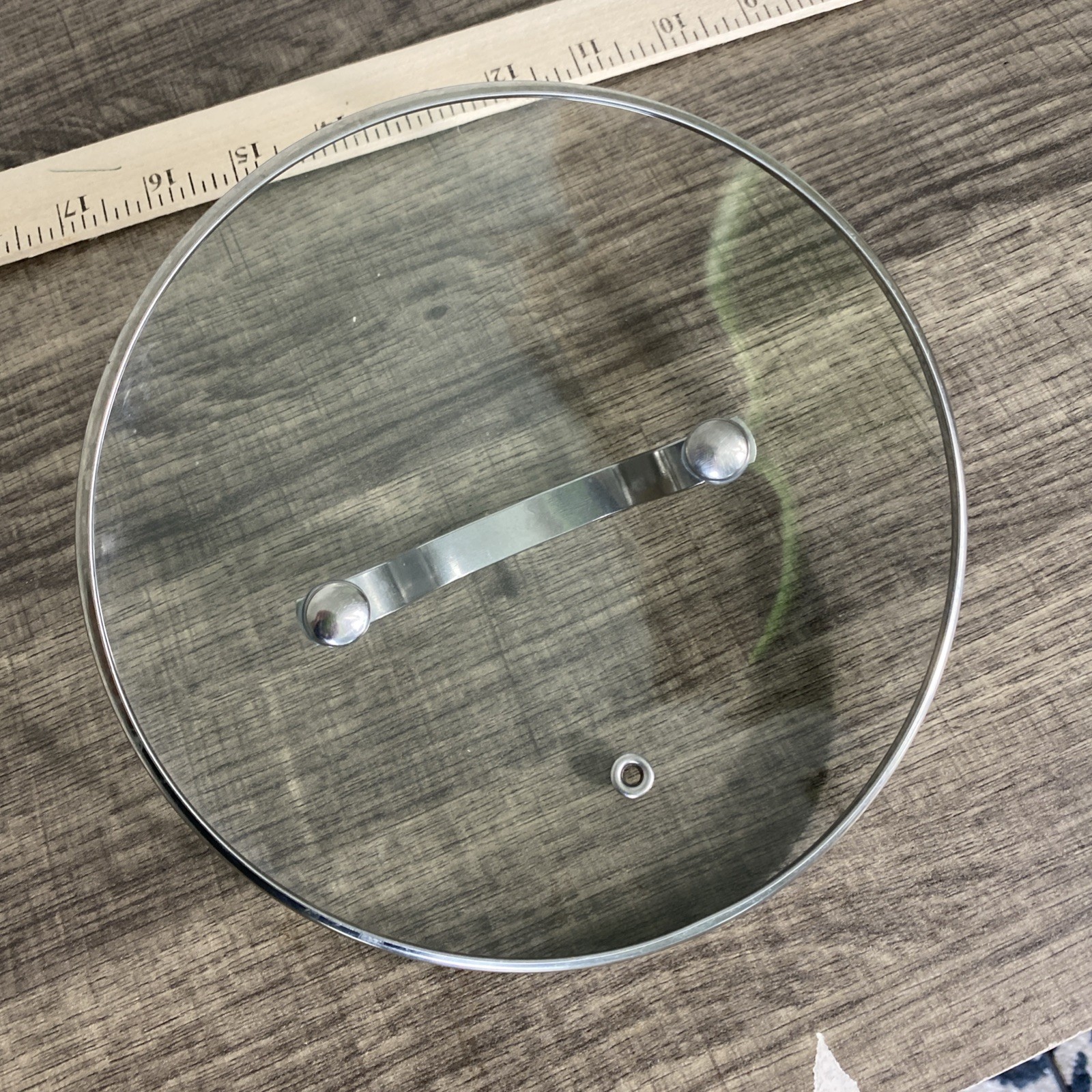 Gotham Steel Replacement Vented Glass Lid Stainless Steel Rim 7” Inner