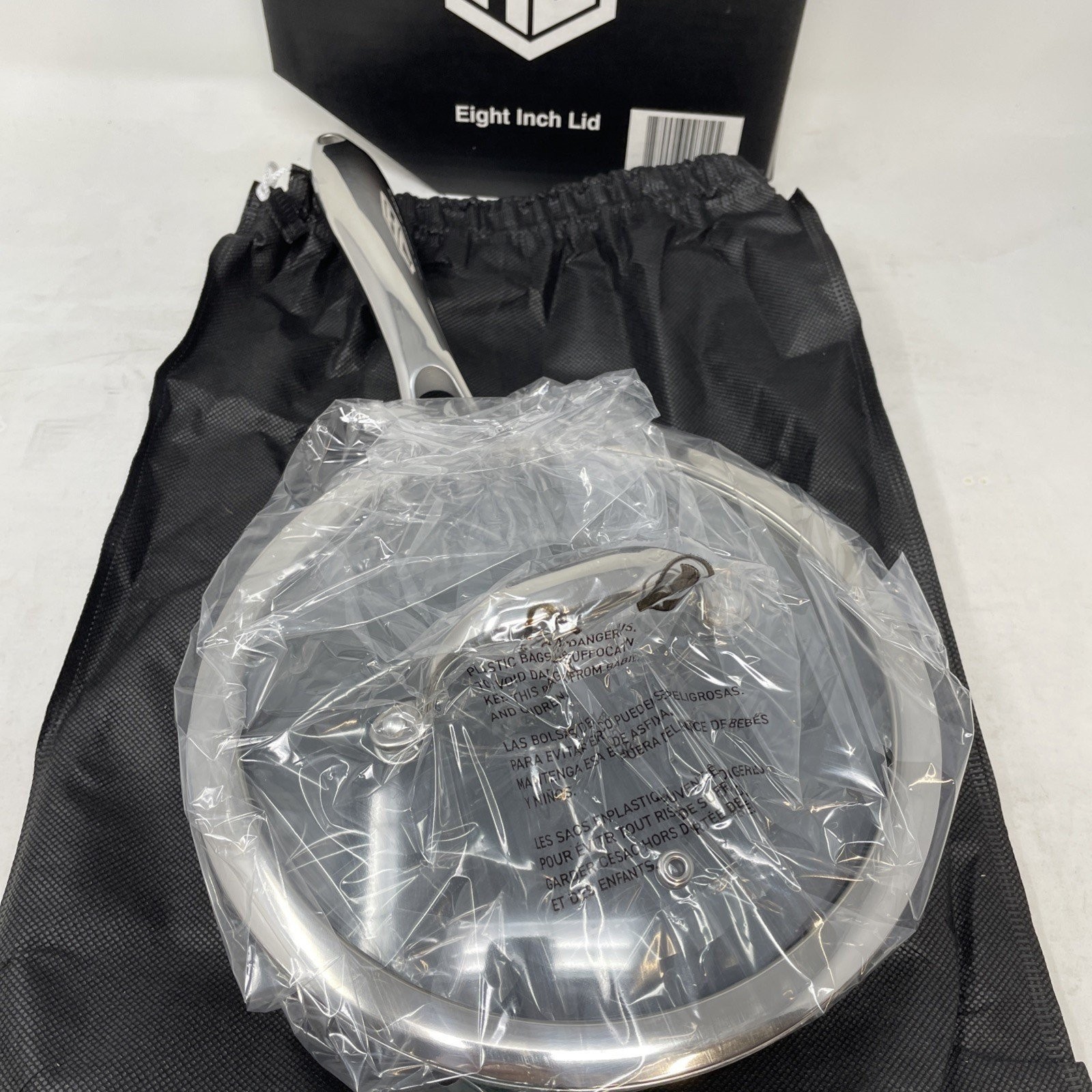 HexClad 8″ Hybrid Fry Frying Pan W/ Storage Bag TerraBond Nonstick Gordon Ramsay