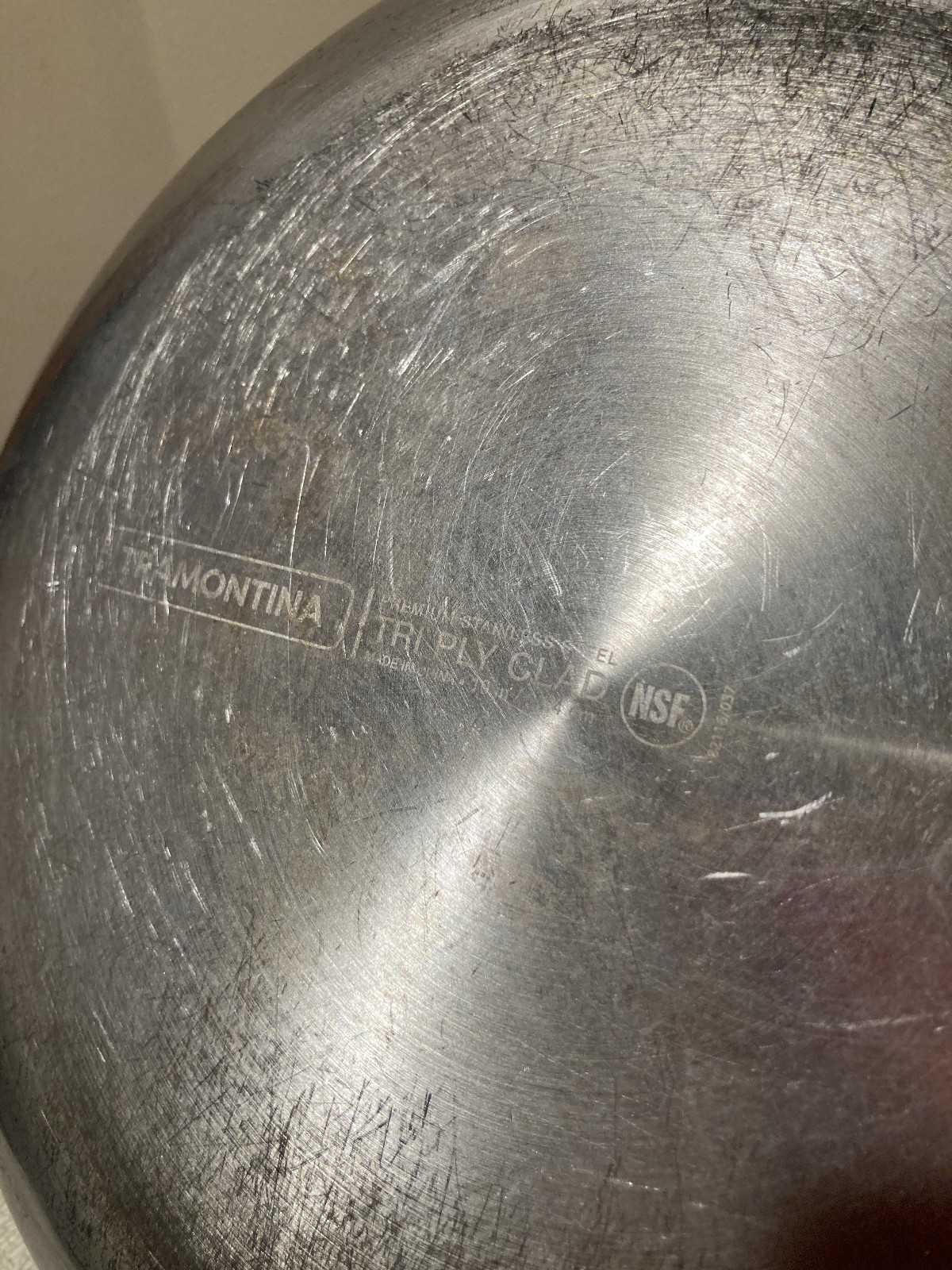 Tramontina 10” 25cm NFS Stainless Steel Tri-Ply-Clad Skillet Sautee Fry Pan