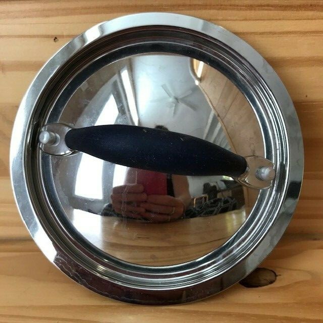 Stainless Steel Lid 6 1/8 Outer Diameter (5 3/8 Inner Diameter) Stay Cool Handle