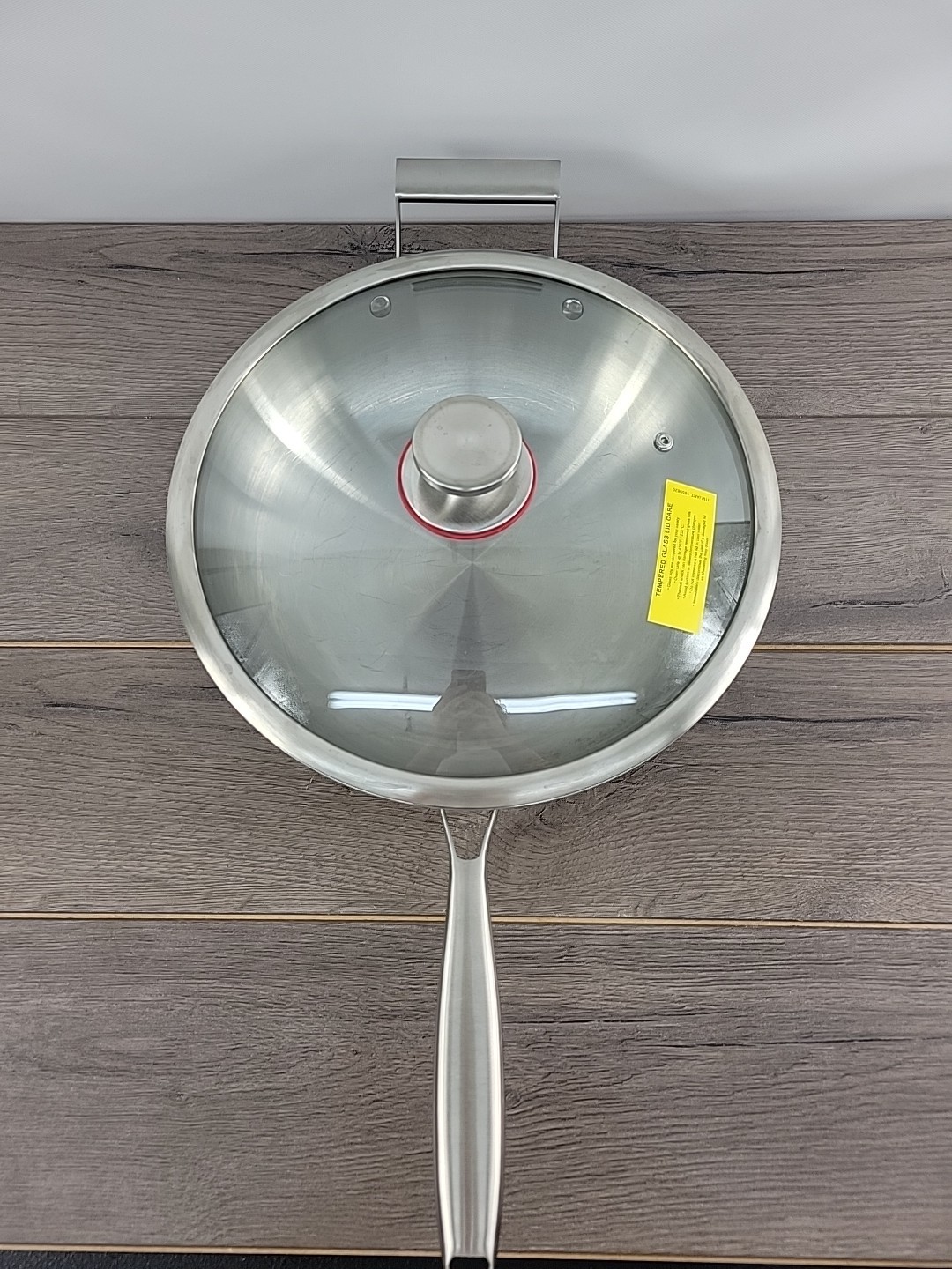 MIU – Wok 13in Tri-Ply Clad Stainless Steel w/ Lid & Spatula | Used