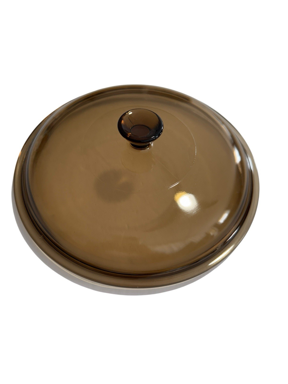 Vision Ware Corning 20cm 8.5” Brown Glass 1.5 Liter Replacement Lid VTG