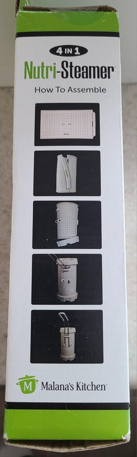 Malana’s Kitchen 4 in 1 Nutri-Steamer Steam, Boil, Bake, Store 4.25 Cups NEW
