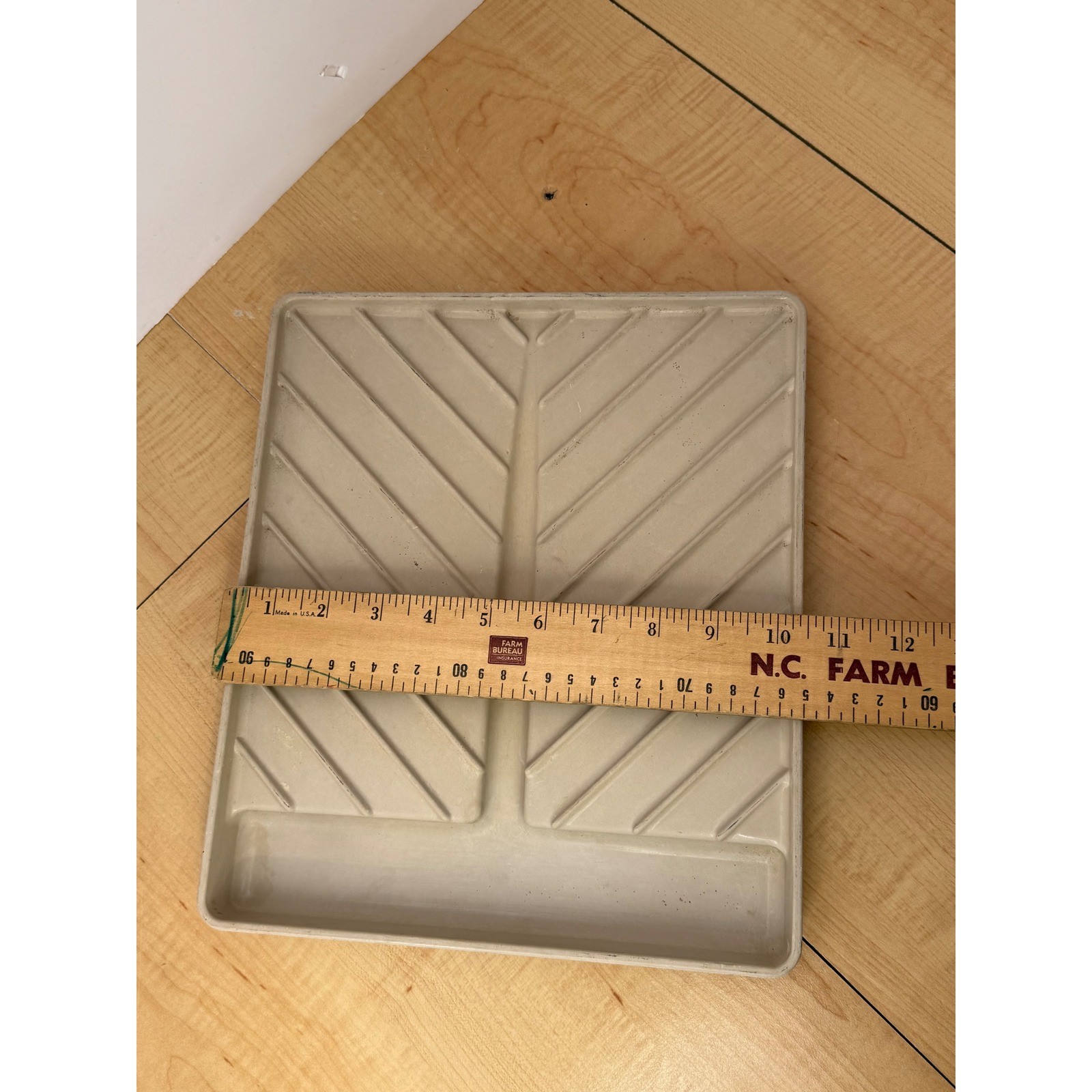 Anchor Hocking Microware Browning Tray PM 469-T1 Beige Vintage Made in USA