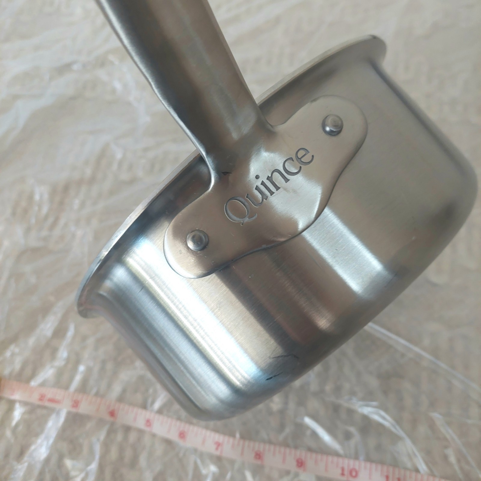 NWOT! Quince Set Of 2- 5ply Stainless Steel – 2qt & 3qt Saucepan/ Pots ! (SH)