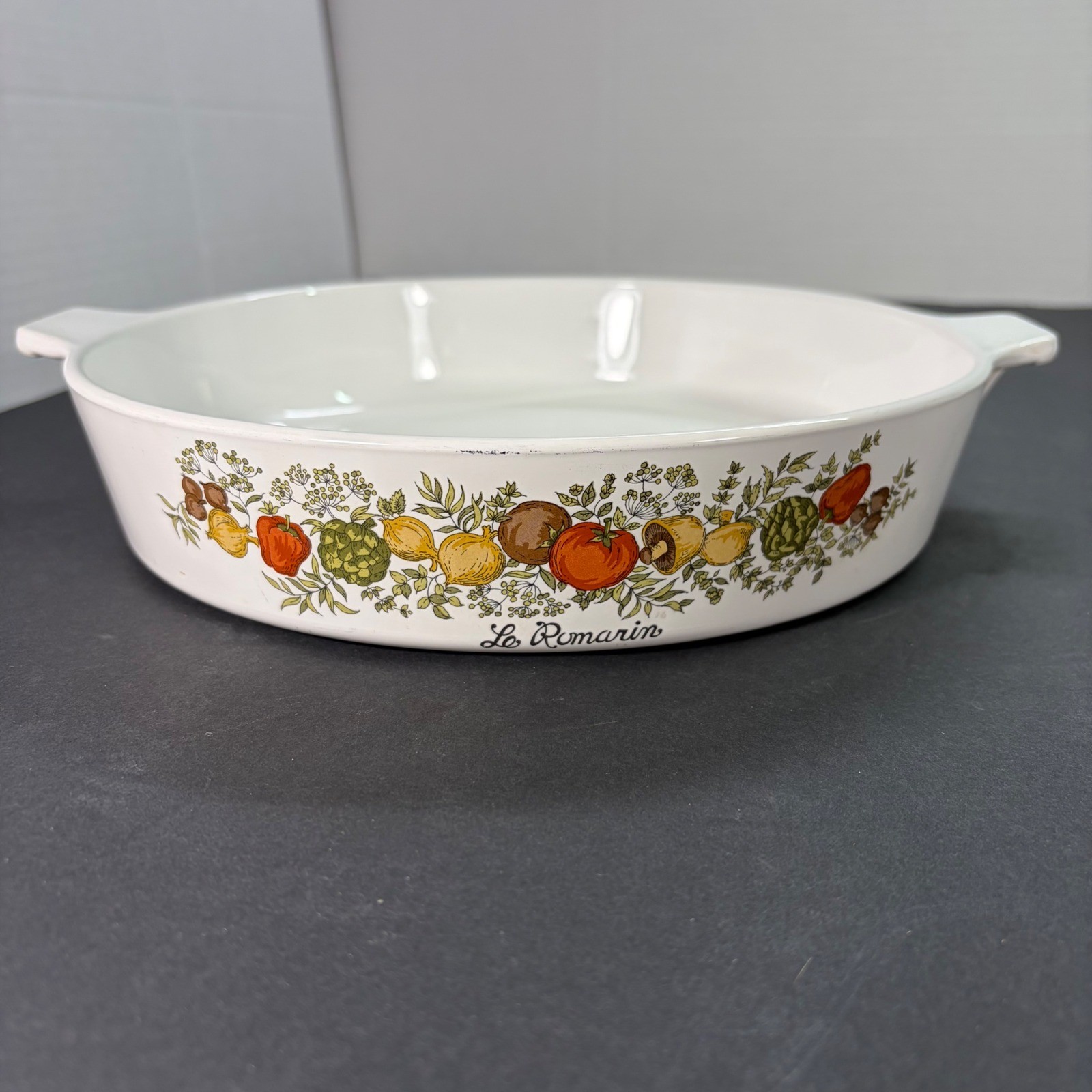 Corning Ware Spice O Life Le Romarin 10 Inch Round Skillet B-10-B Vintage No Lid