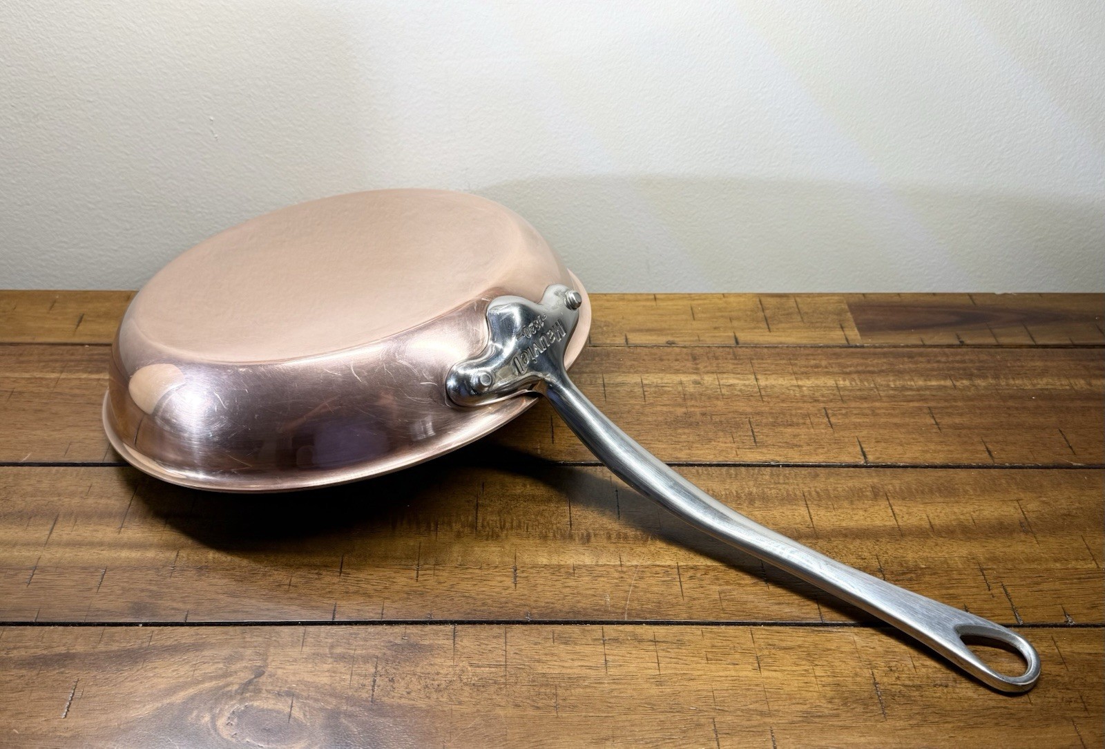 MAUVIEL 1830 Made in France COPPER ROUND FRYING PAN 10” Stainless Steel Handle