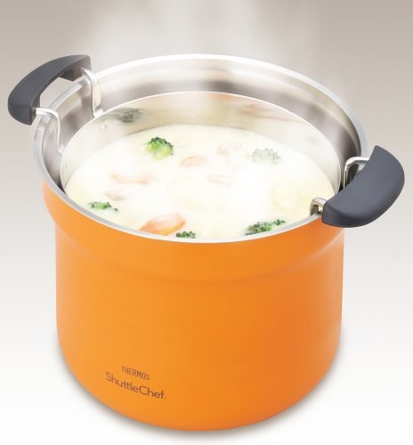 Thermos Vacuum Insulation Cooker Shuttle Chef 4.3L Apricot Kbf-4500