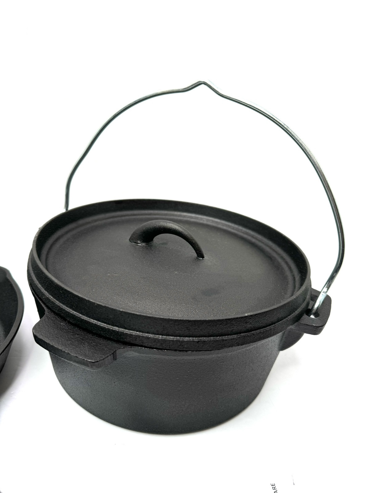 MegaChef Assorted Pre-Seasoned OVEN SAFE, Cast Iron Cookware Set,3 Piece, Black