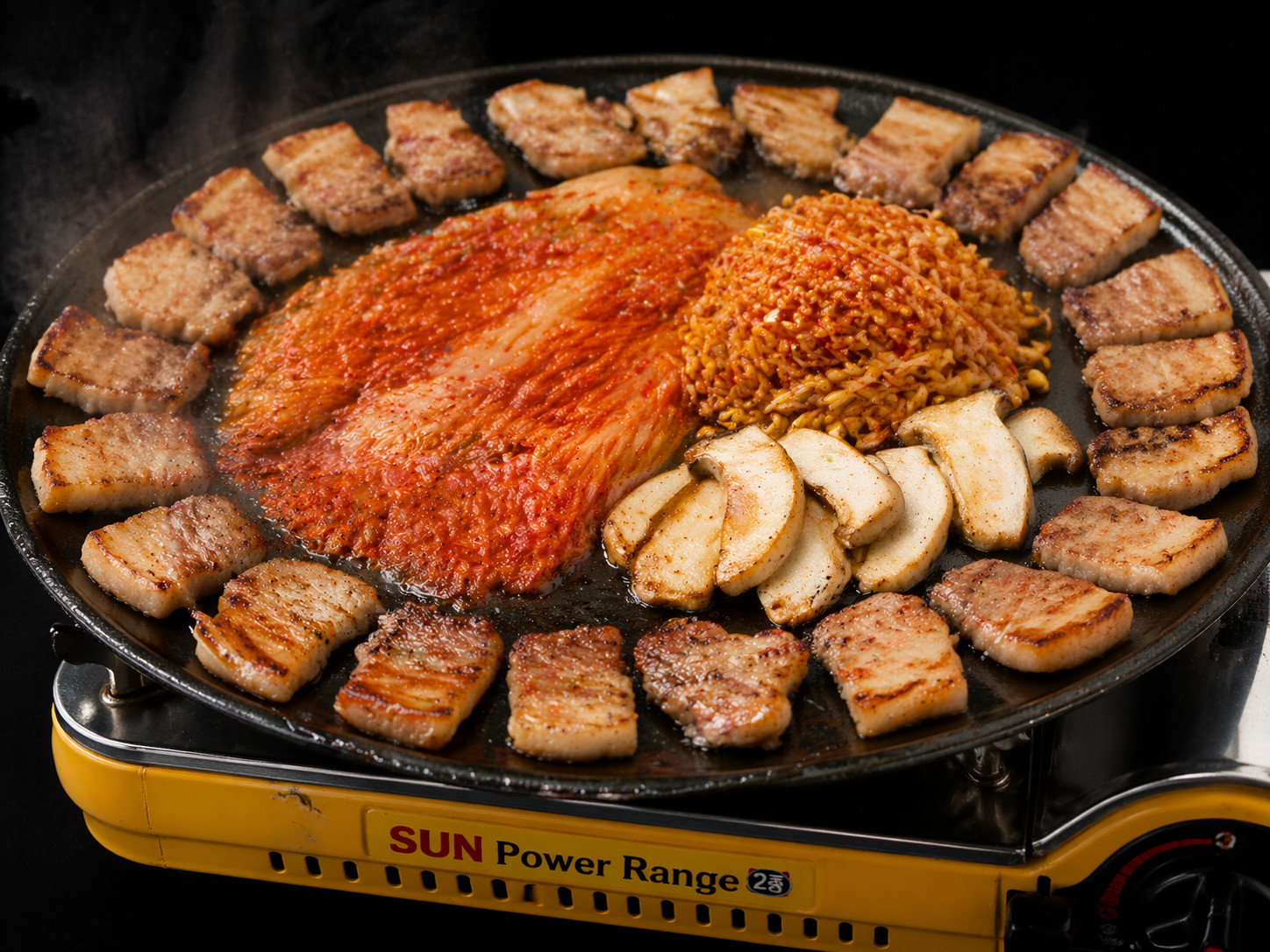 Korean BBQ Cast Iron “Sot Lid” Grill Pan 37cm | Made in Korea | GAS ONLY | NEW