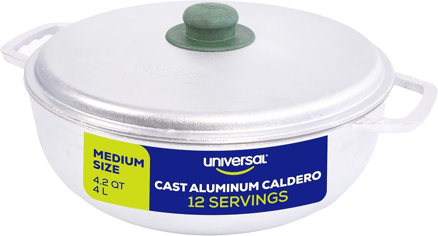 4.2QT Caldero Aluminum Dutch Oven Pot 12 Cup Rice Cooker with Handles