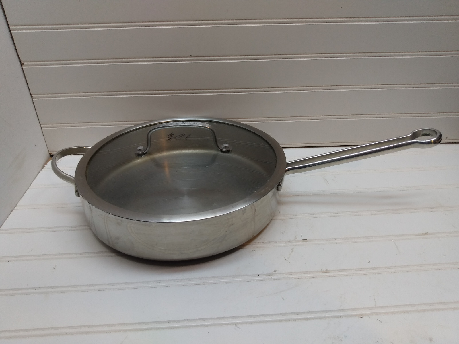 Revere Ware Proline 10″ Chicken Fryer Copper Core Stainless Skillet 3 Qt Pan Lid