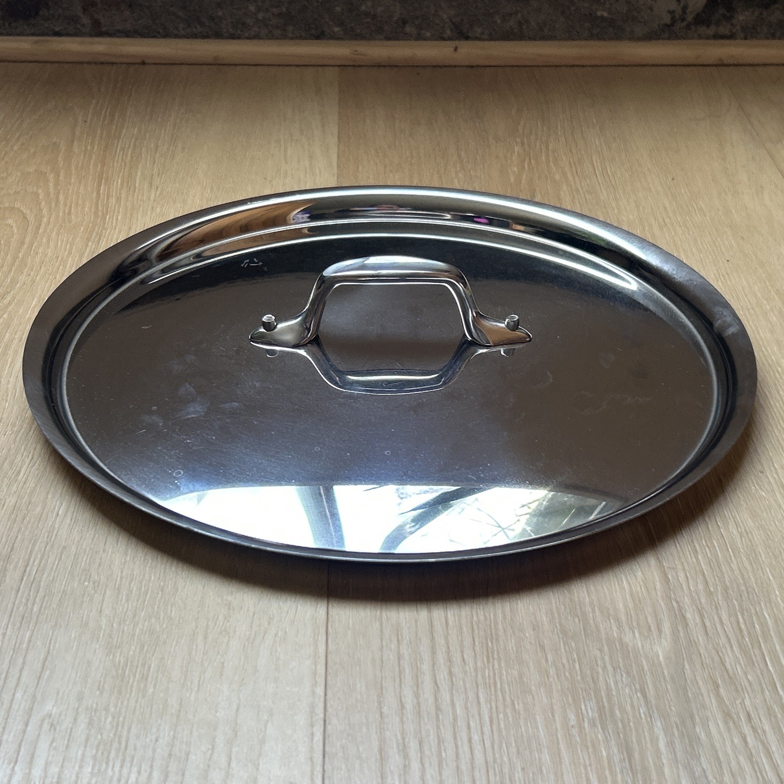 All Clad D3 D5 Stainless Steel Lid Only 11 1/4″ Outside 10 1/2″ Inside