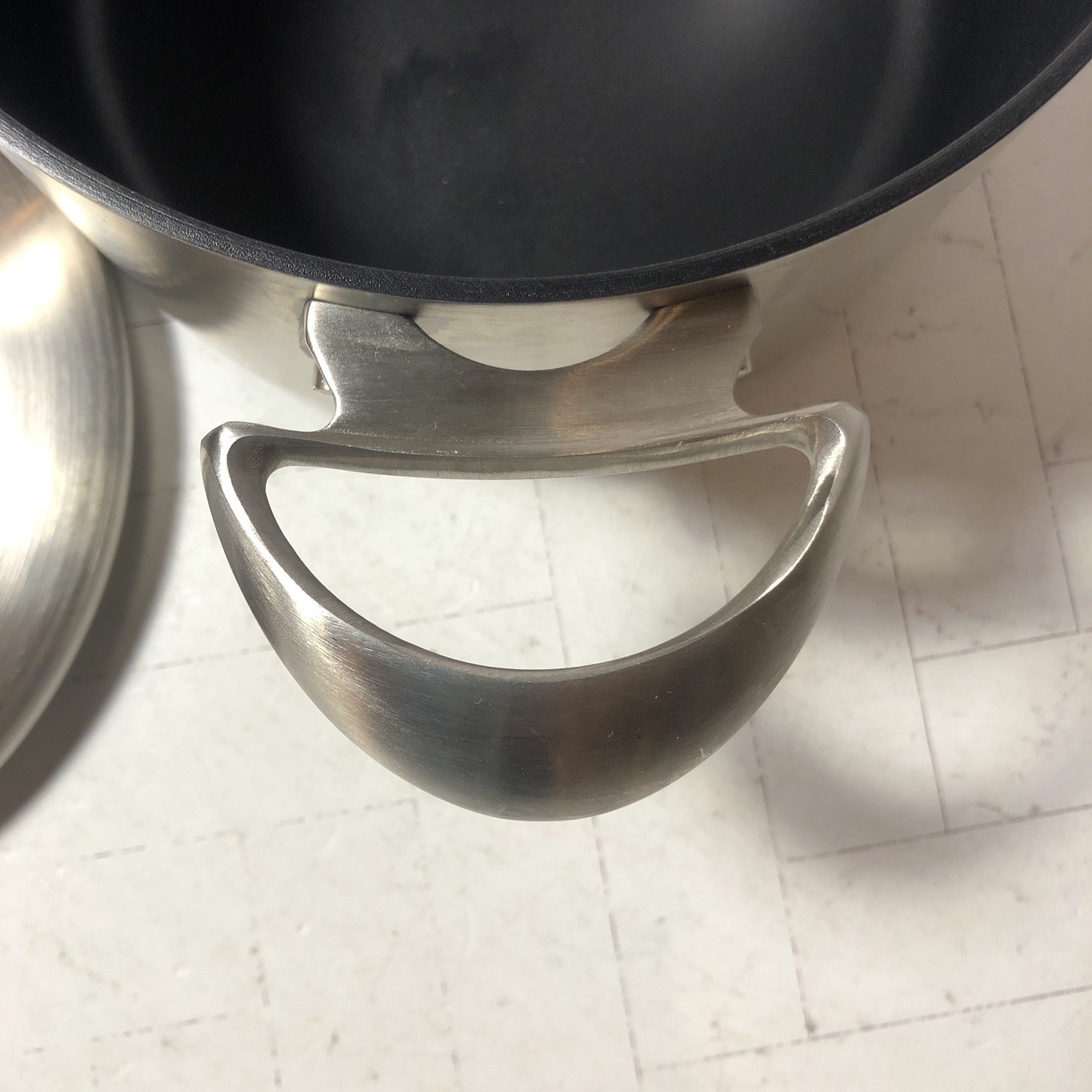 Scanpan Ctx M-03 3.25 Quart Sauce Pot Ceramic Titanium Induction w Lid CLEAN