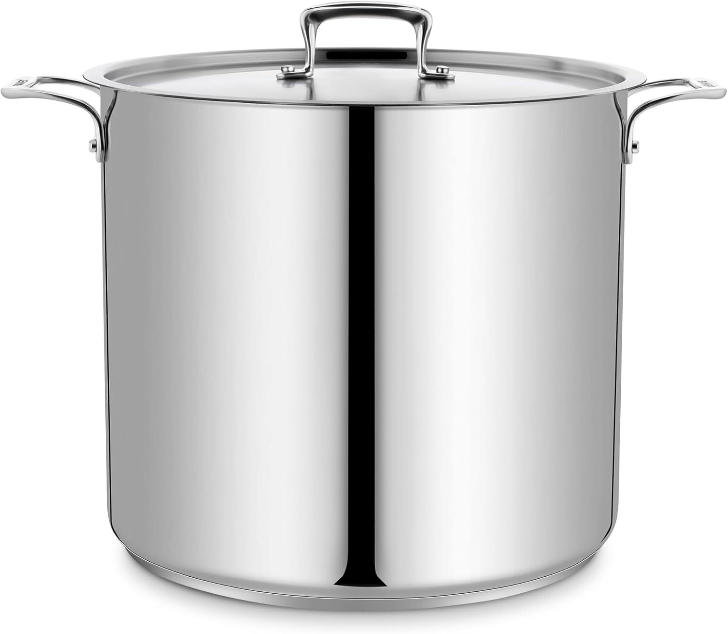 24 Quart Stainless Steel Stockpot – Heavy Duty Induction Pot with Lid & Handles