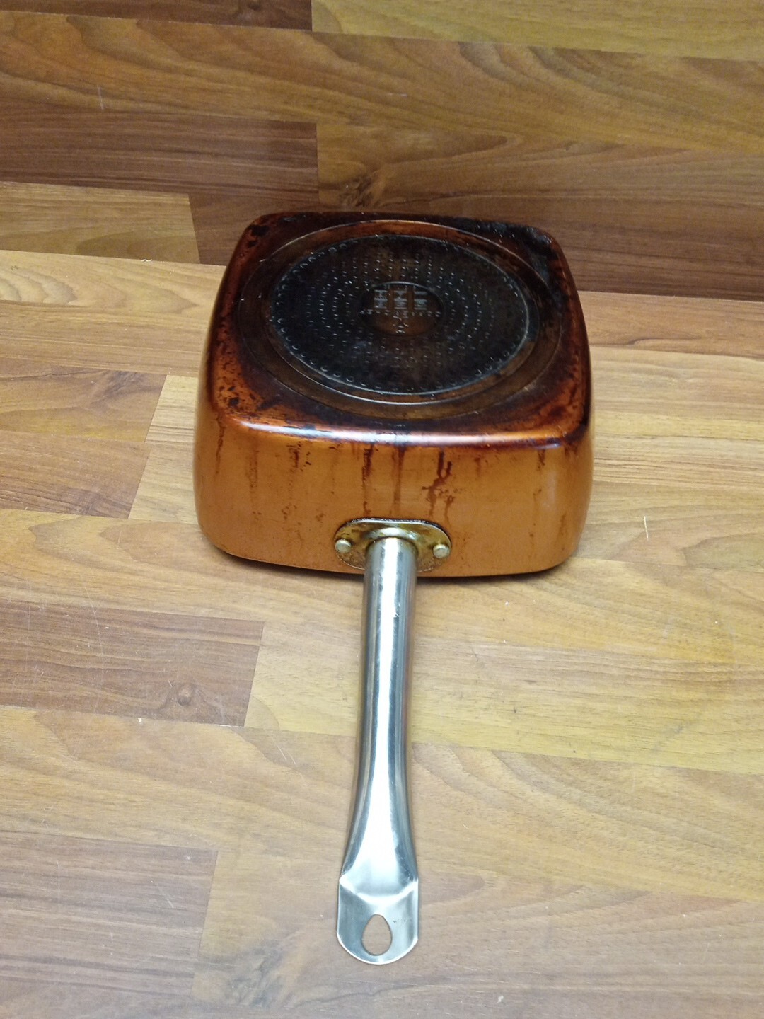 Copper Chef 2 Square 9.5″ Fry Pans, 1 Lid, Cookbook, 2 Knives, Fry Basket LOT