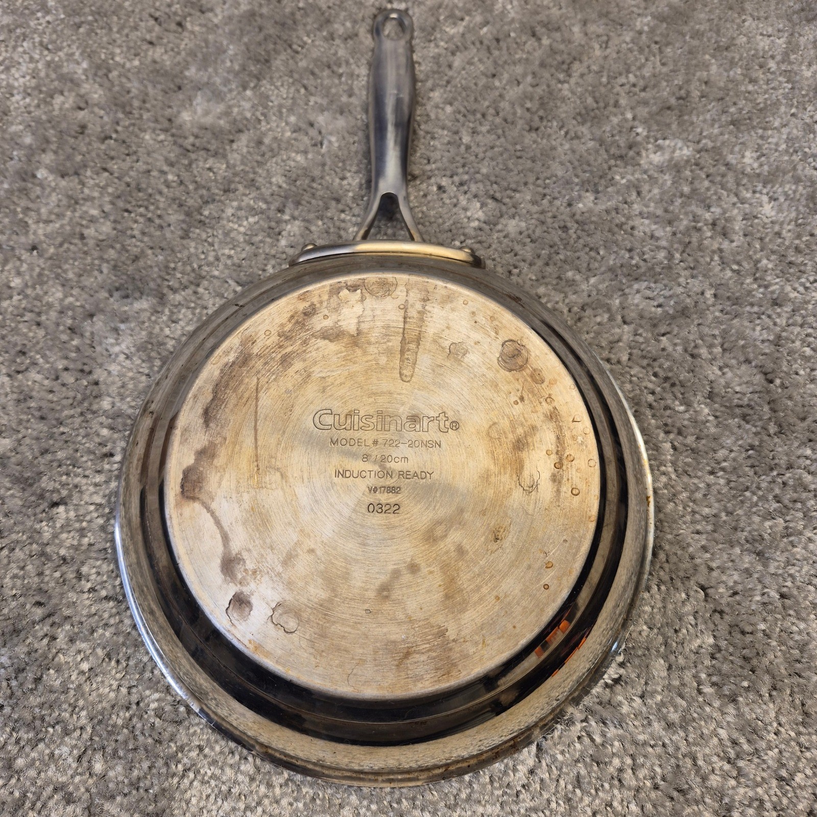 Cuisinart 8 Inch Nonstick Skillet Stainless Steel Induction Ready 722-20NSN