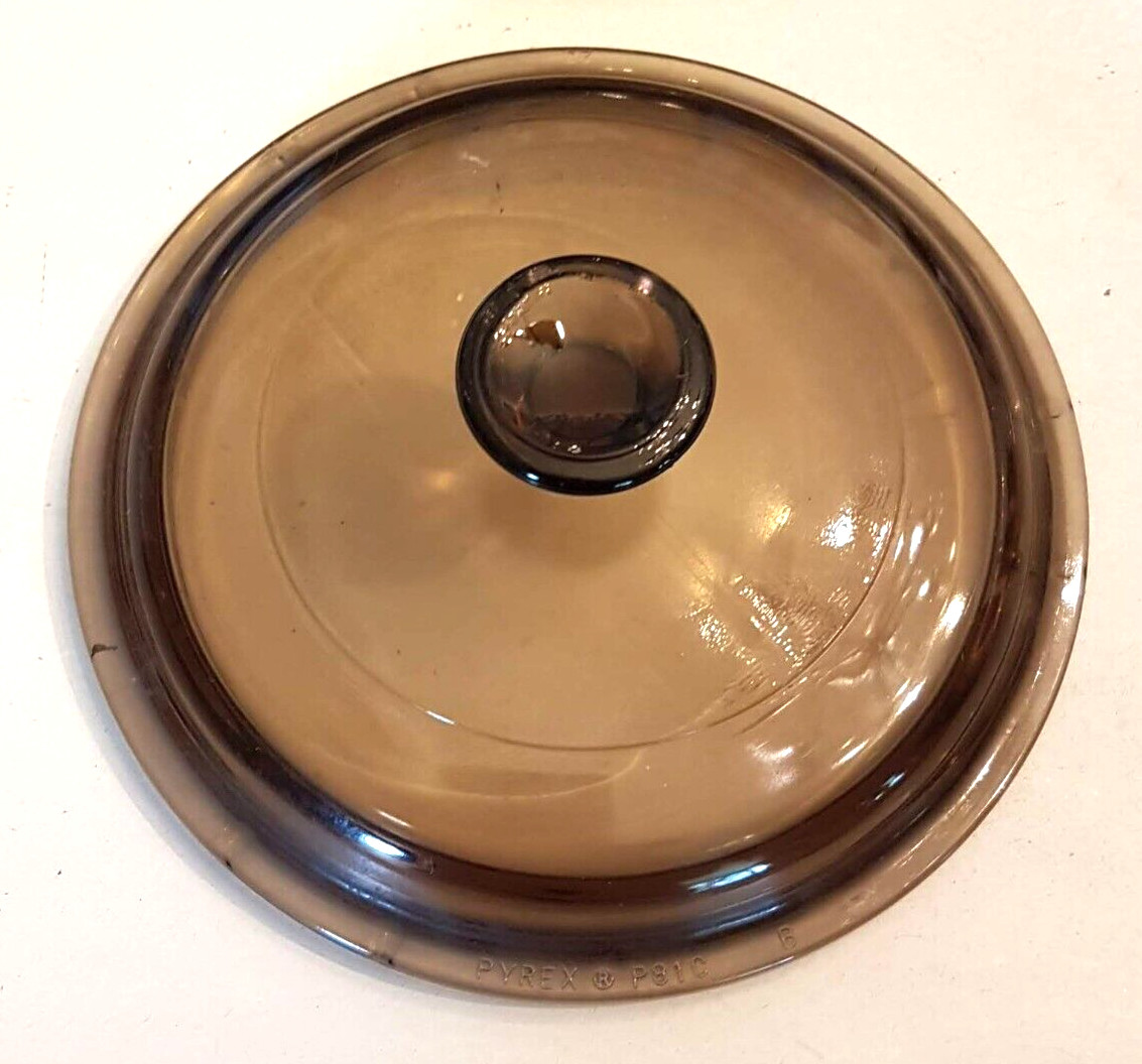 Amber Pyrex V1C Lid fits VTG Visions Corning 1L / 1 QT Sauce Pan 24 oz Casserole