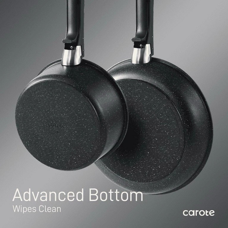 Carote 6 Pcs Nonstick Cookware Set, Granite Reinforced Non-Stick Pots And Pans