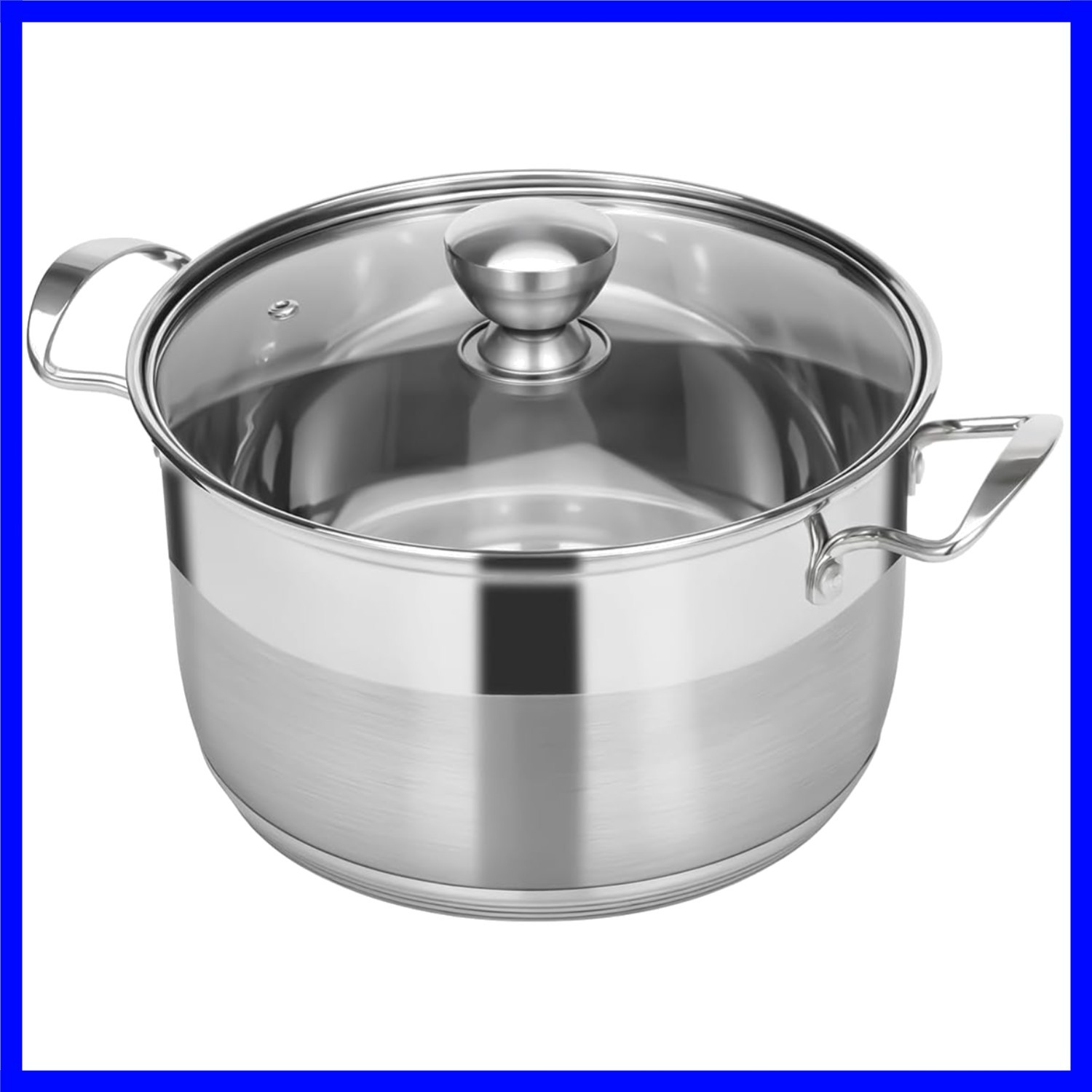 Stainless Steel 5 Quart Dutch Oven Stock Pot with Lid | Thick Base Cookware, …