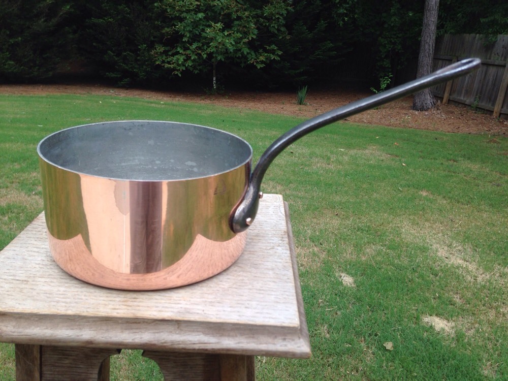 Garanti Villedieu 2.2mm French 7.25″Copper Sauce Pan Made France Marque Deposee