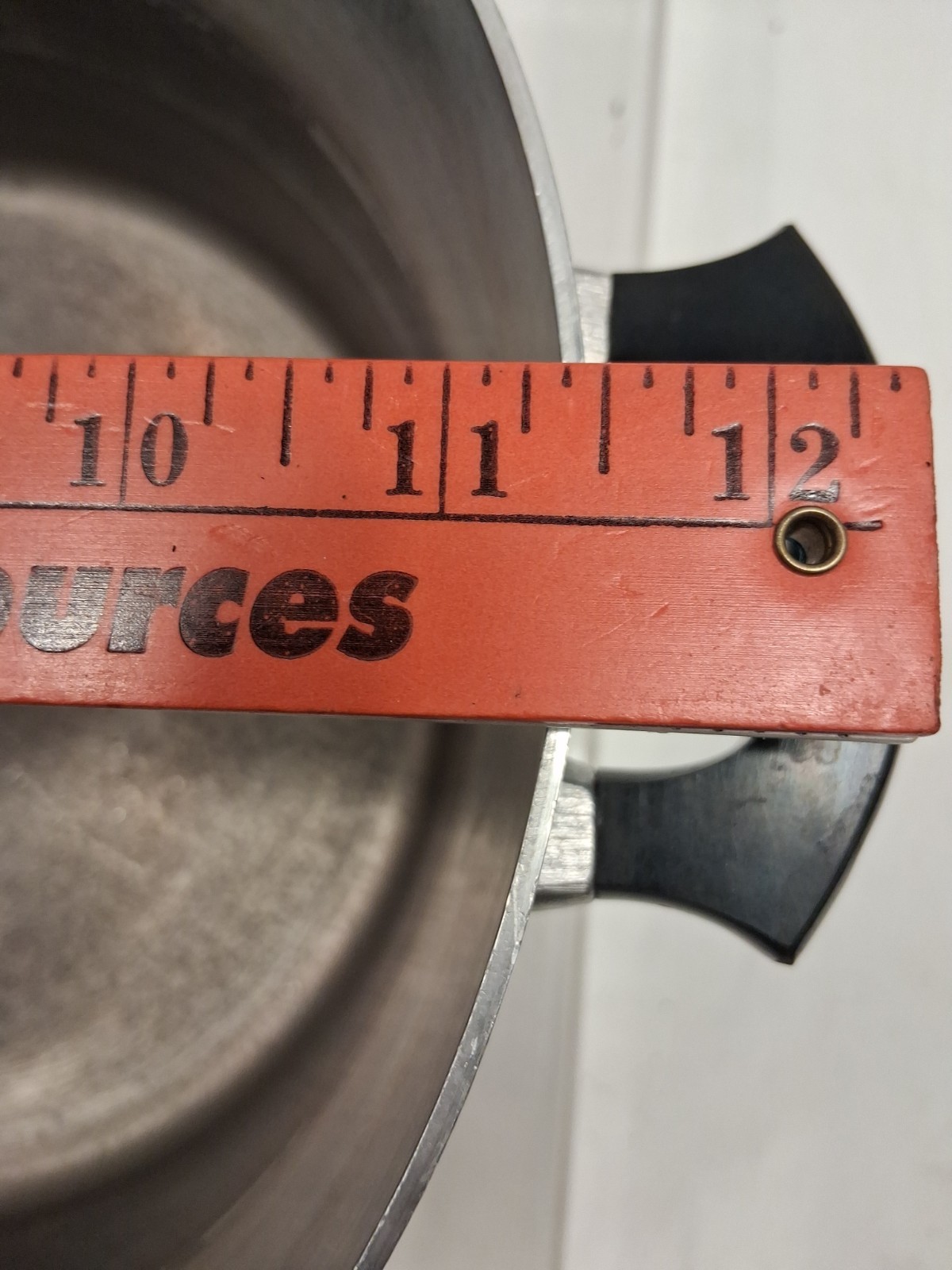 Vintage Wear-Ever Large 8 Quart Aluminum Stock Pot Dutch Oven #728 1/2 W/Lid