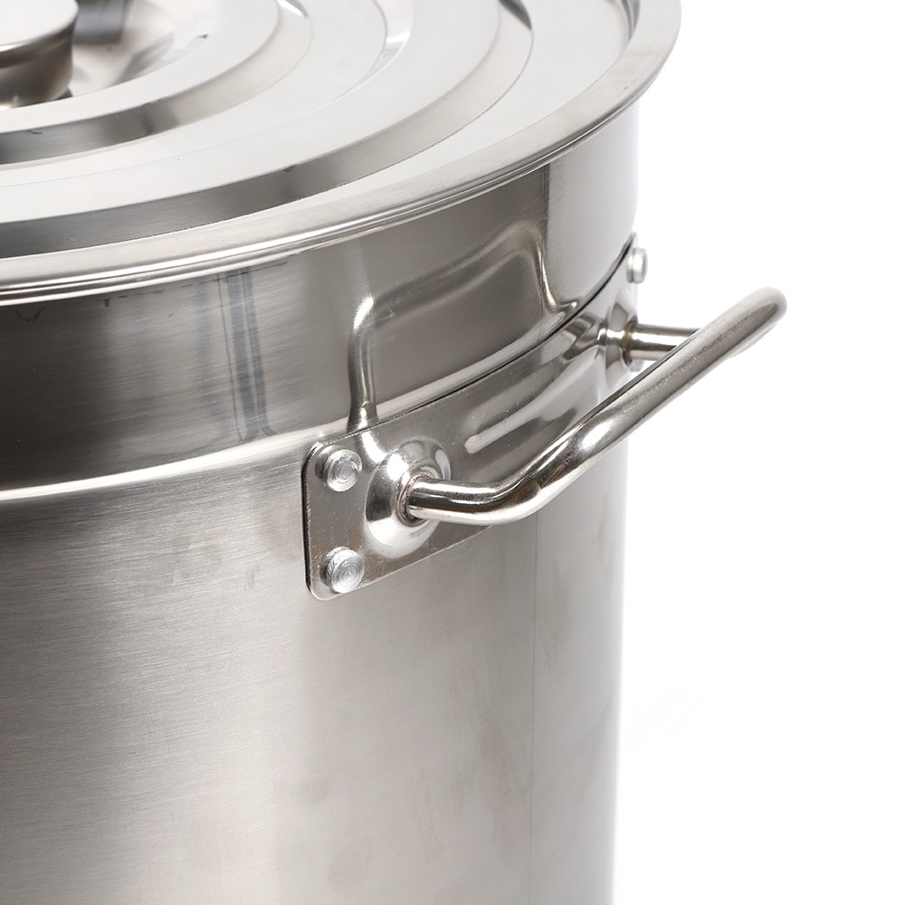 35L/9.25Gal Stock Pot Stainless Steel Large Kitchen Soup Big Cooking Restaurant