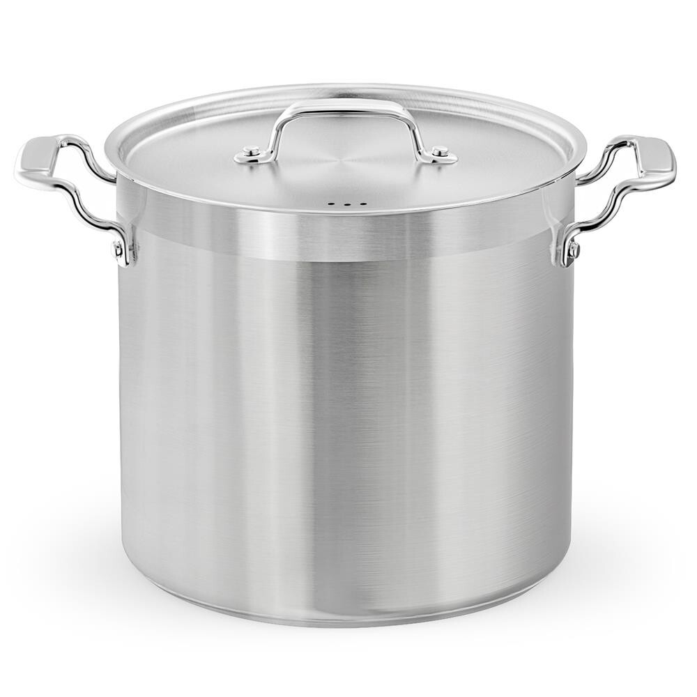 Nutrichef Stainless Steel Cookware Stockpot – 24 Quart, Heavy Duty Induction Pot