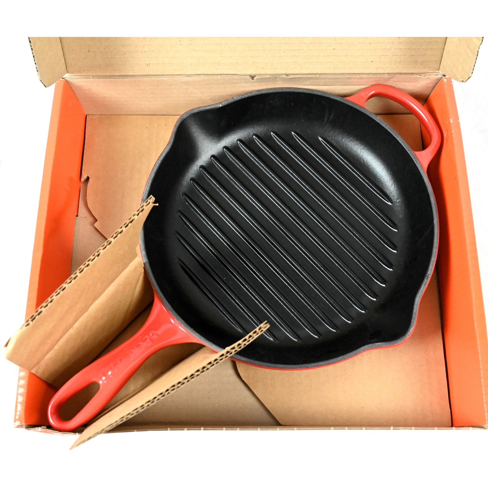 Le Creuset Round Skillet Griddle Pan 10″/26cm Cerise/Cherry Red 1 1/2qt NIB