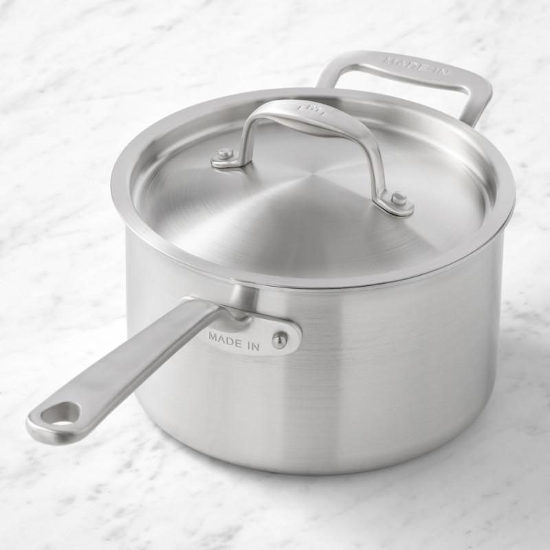 Made In Stainless-Steel Saucepan 4-Qt.