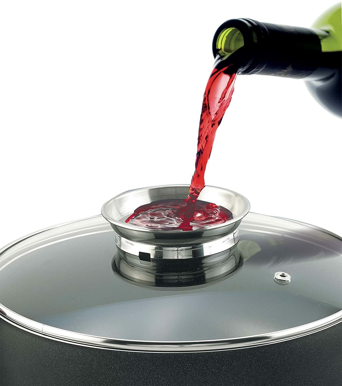 Pensofal 9362 Glass Lid With Stainless Steel Aroma Knob, 7.8-Inches