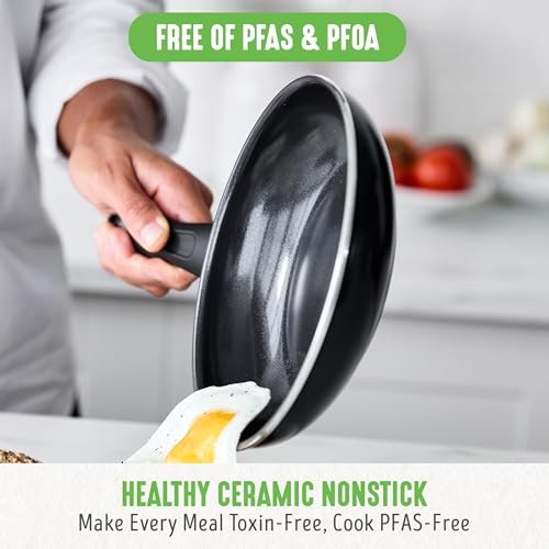 16 Piece Black Diamond Cookware Set Nonstick Eco-Friendly Kitchen Essentials