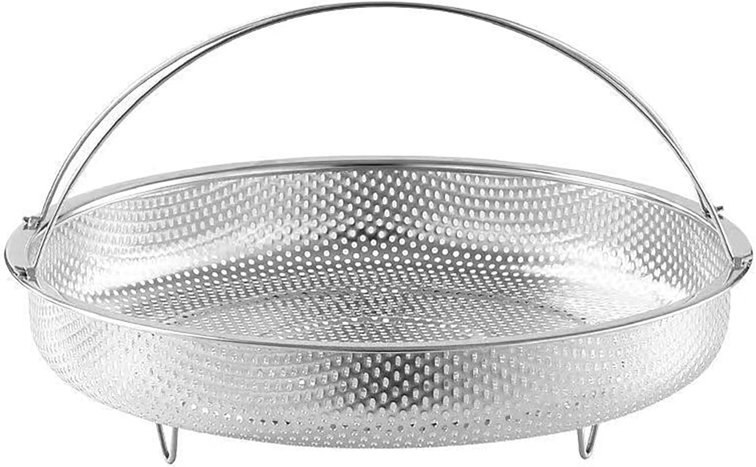 Steamer Basket with Steaming Rack, 8.8 Inch Food Grade Stainless Steel 1 pcs