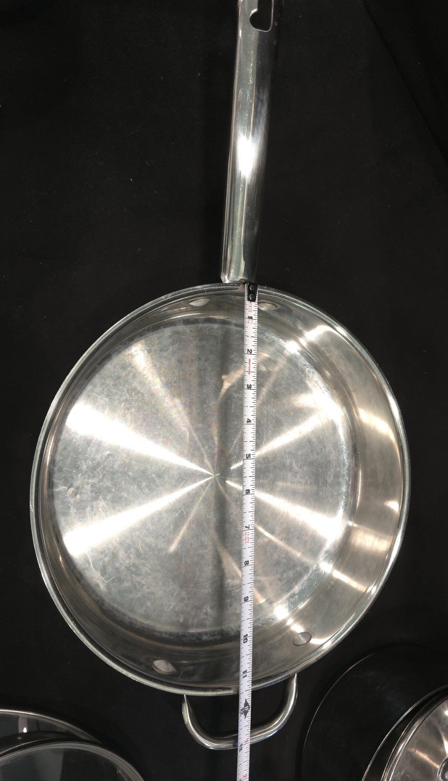 Wolfgang Puck Cafe Collection 8 piece set 18/10 Stainless Cookware Set EUC
