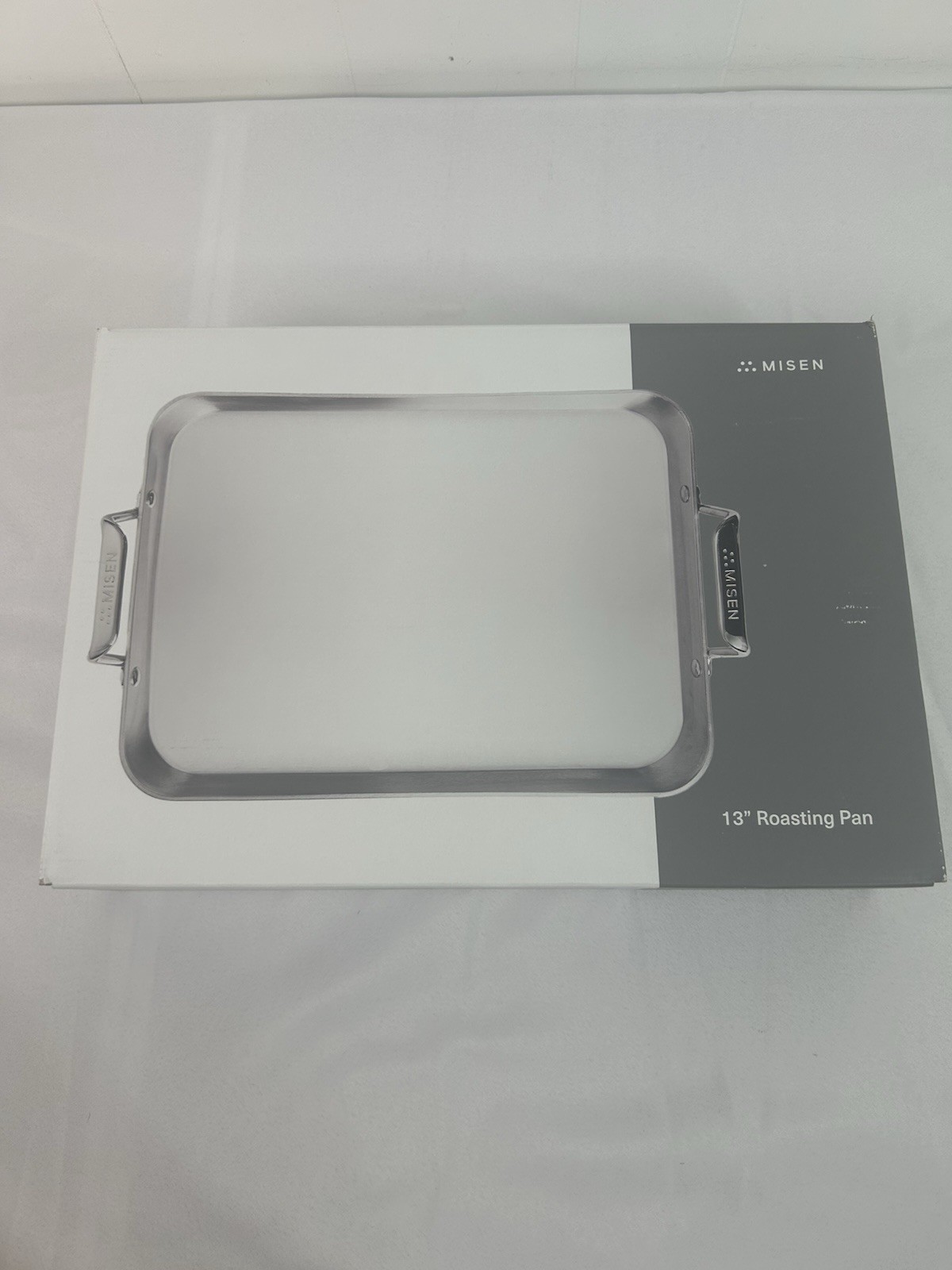 NEW MISEN 13” Roasting Pan Stainless Steel Roasting Pan with Handles – Easy Grip