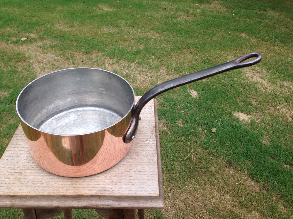 Garanti Villedieu 2.2mm French 7.25″Copper Sauce Pan Made France Marque Deposee