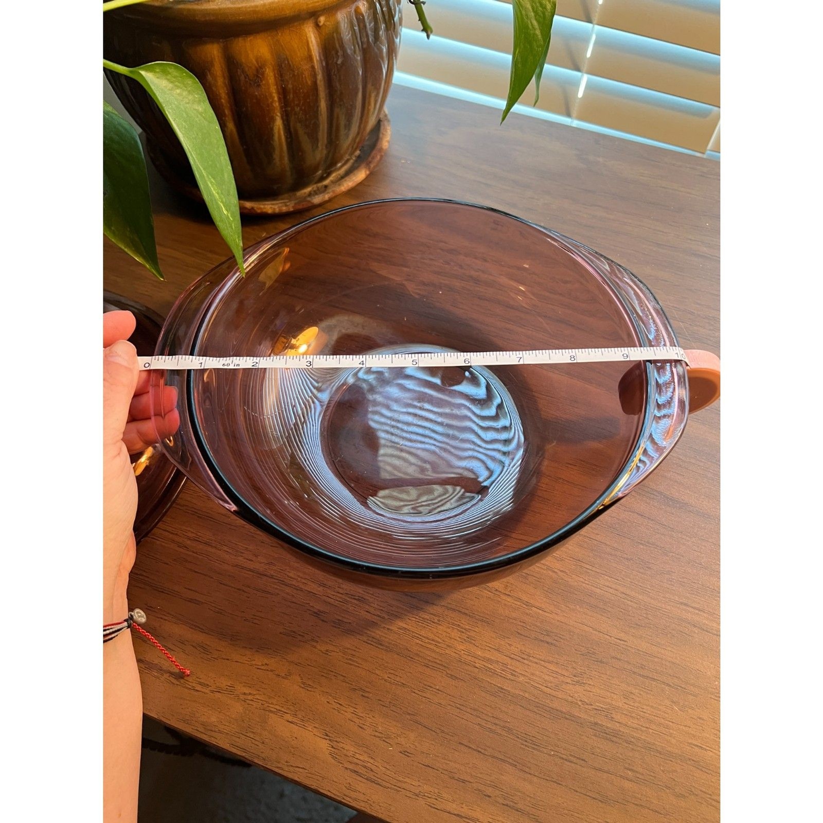 LOT 2 Mismatched CRANBERRY PYREX: USA Visions 024 Casserole + FRANCE Lid