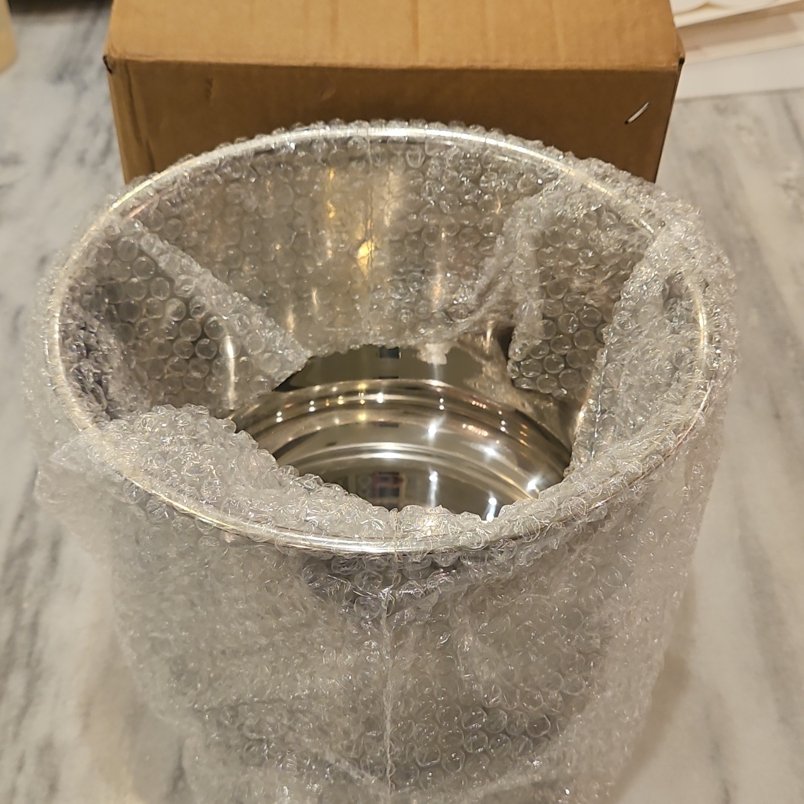 Stainless Steel Stockpot Silver Round for Electric Gas Stoves