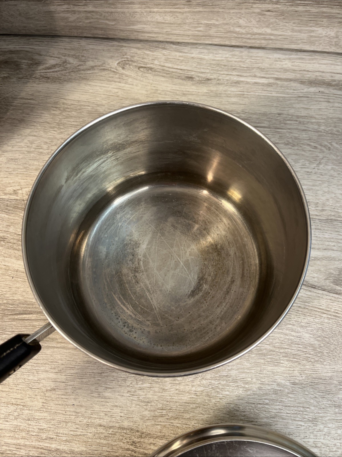 1801 Revere Ware Cook Set 8 Pc Copper Bottom Saucepan Stock Pot Assorted VTG #1