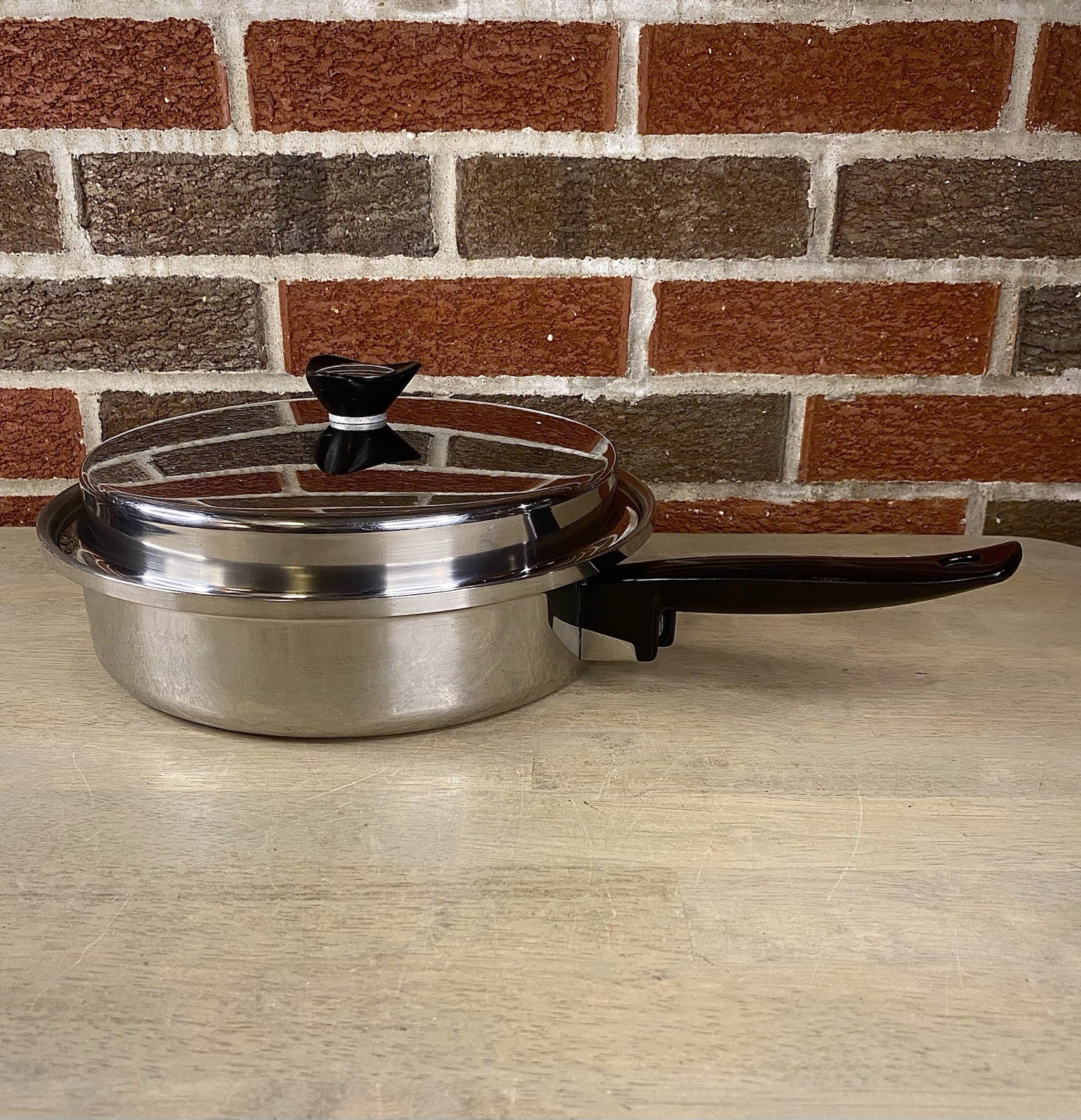 Maxam 18/8 3-Ply Stainless Steel 10 Inch Skillet With Lid USA