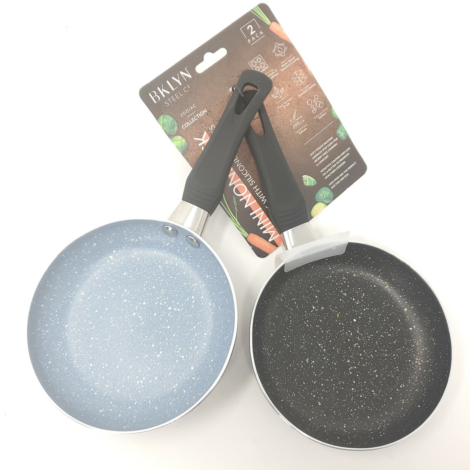 Brooklyn Steel Co. Zodiac Nonstick Mini Fry Pans, Cookware Set of 2