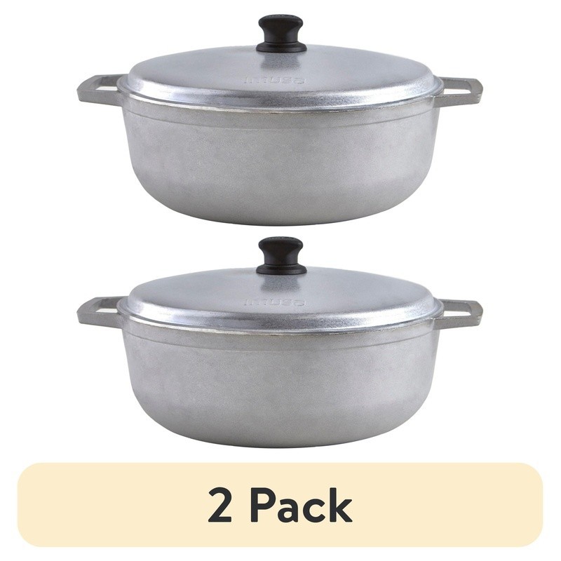 Durable Cast Aluminum 4.8Qt Basic Caldero Oven Safe Cooking Stews Soups Rice New