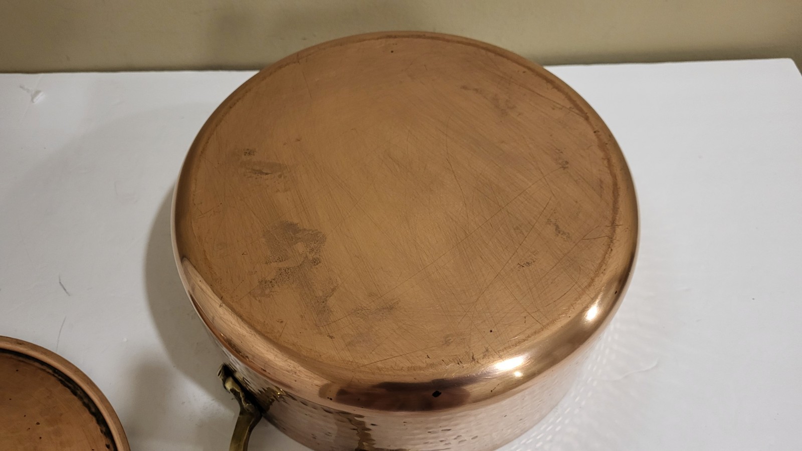 COPPER SOLID STOCK POT HAMMERED W/LID ANATOLIACRAFT’s